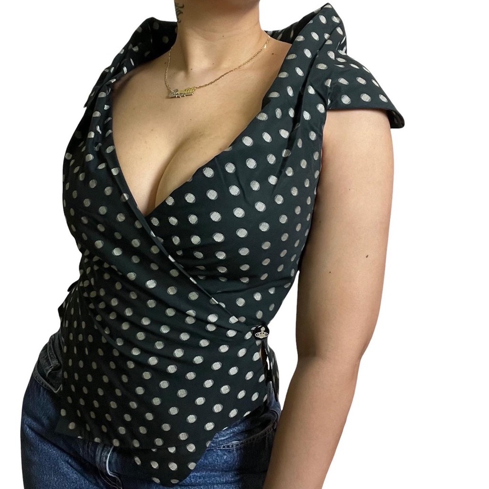 SOLD Vivienne Westwood Red Label Corset Silhouette Wrap Top